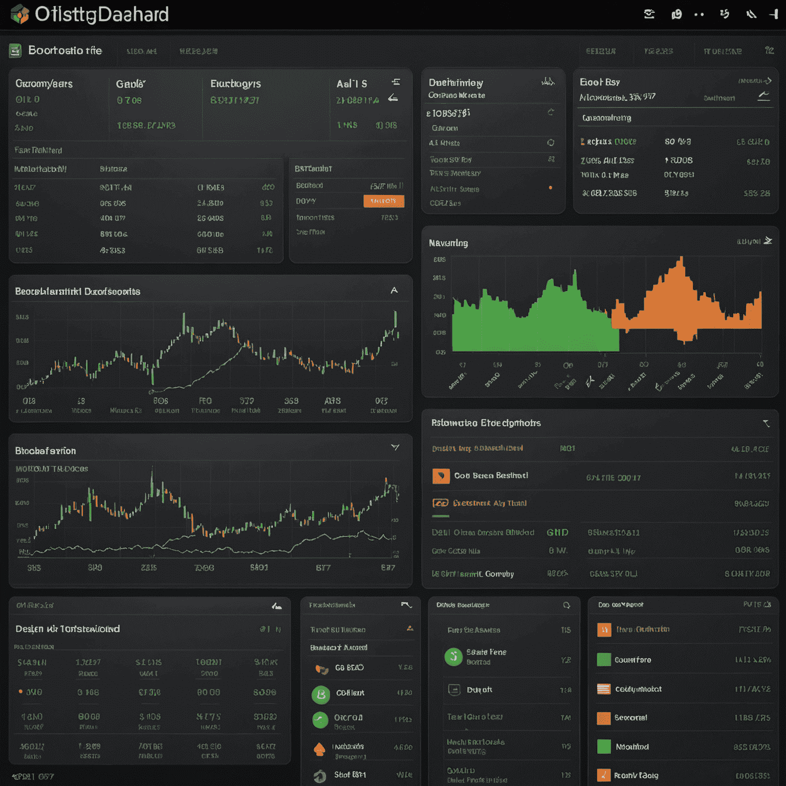 A comprehensive oil trading dashboard displaying real-time price charts, key economic indicators, news headlines, and sentiment analysis results, all integrated into a sleek, user-friendly interface